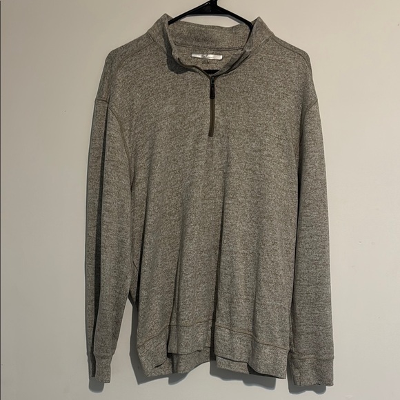 Men's Gray Quarter-Zip Sweater - Picture 1 of 4